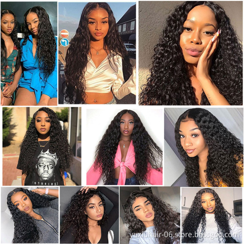 Water Wave Bundles With Closure Brazilian Remy Hair Weave Bundles Human Hair Bundles Thick 100% Human Virgin Hair Extension